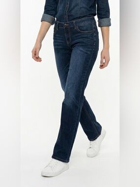 MASSIMO CURVY FIT BOOT CUT Women's Dark Blue Jeans